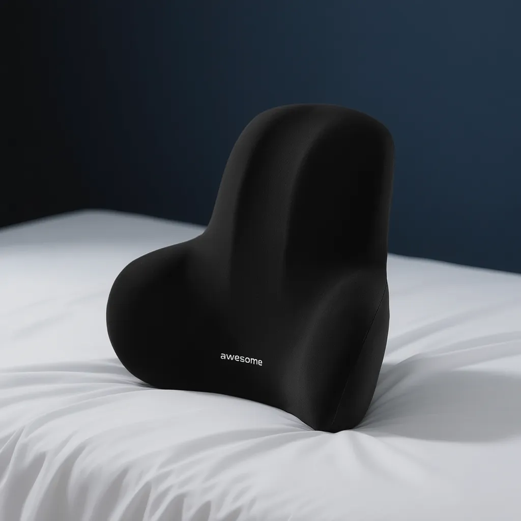 Coussin Lombaire Mémoire de Forme 2-en-1 Orthopédique